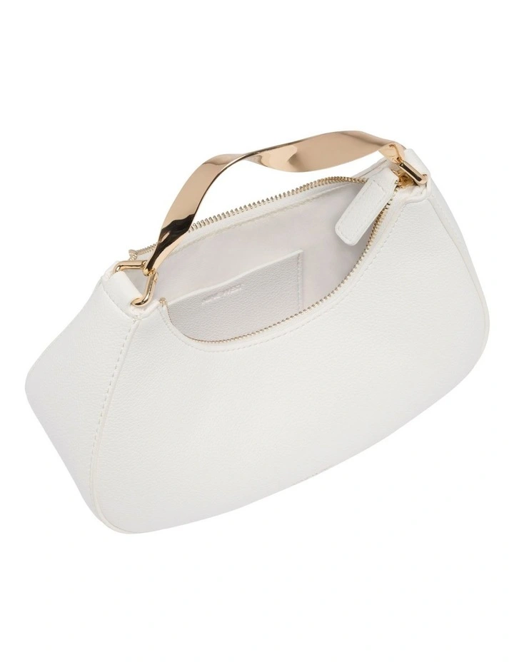 Camille Top Handle Bag in White image 4