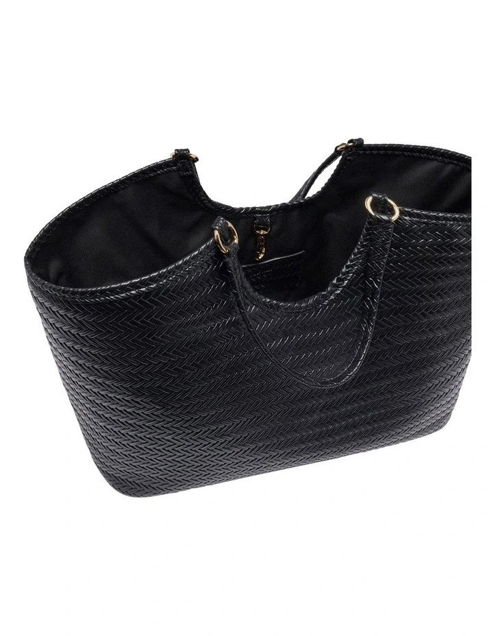 Harper Tote Bag in Black image 4