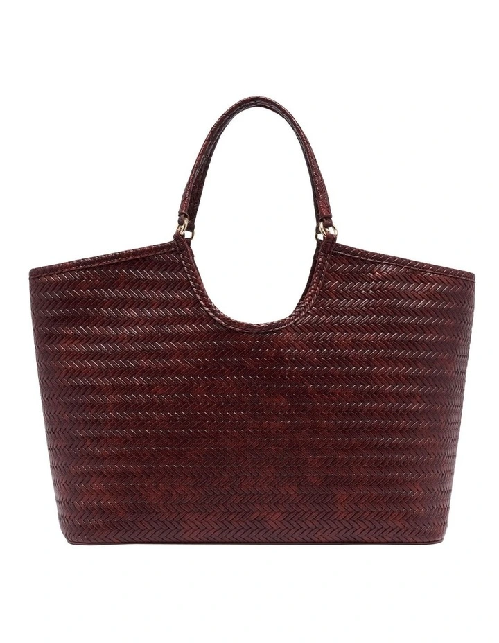 Harper Tote Bag in Wine image 3