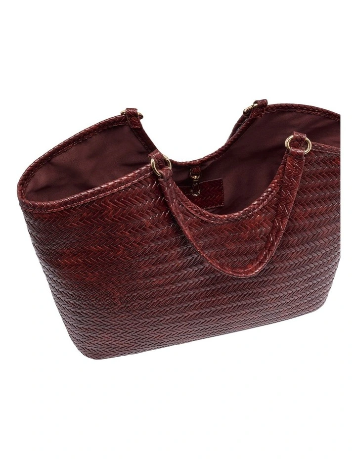 Harper Tote Bag in Wine image 4