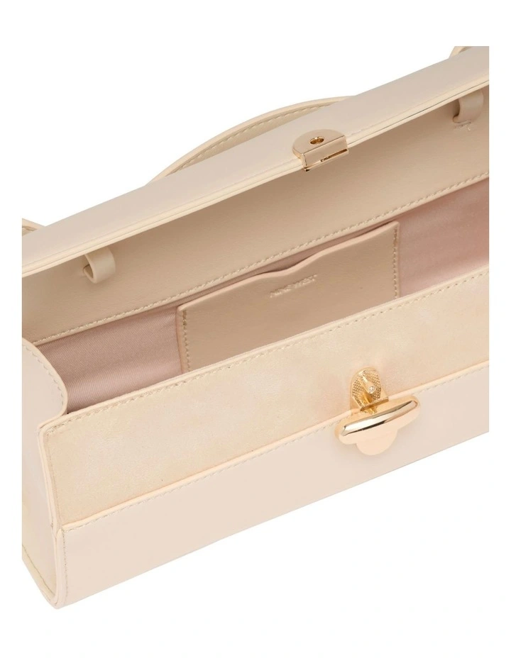 Clea Top Handle Bag in Cream image 4