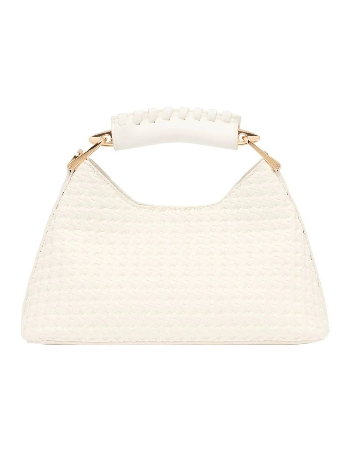 Clover Top Handle Bag in Cream image 1