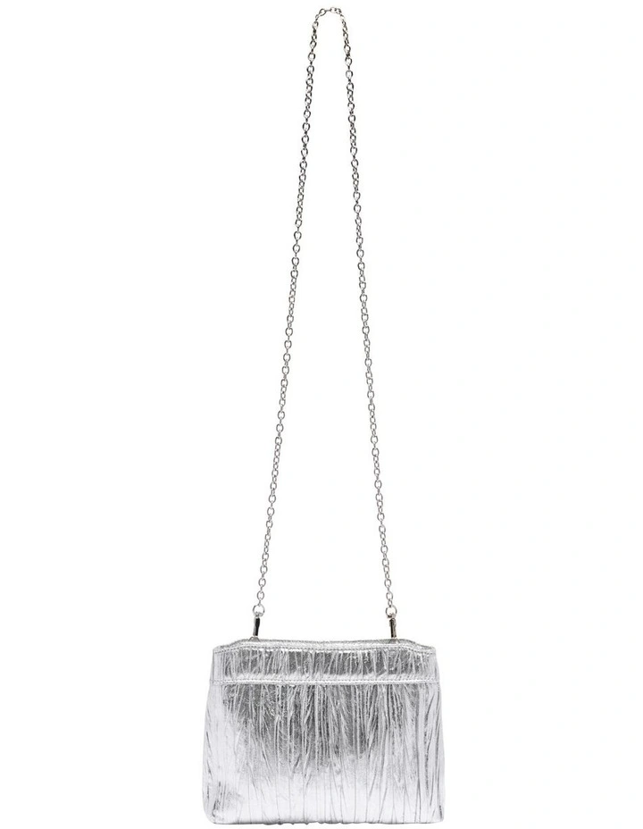 Bow Clutch in Silver image 2