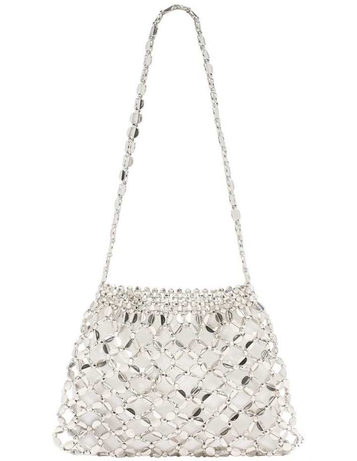 Beaded Bag in Silver image 1