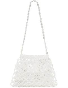 Beaded Bag in White