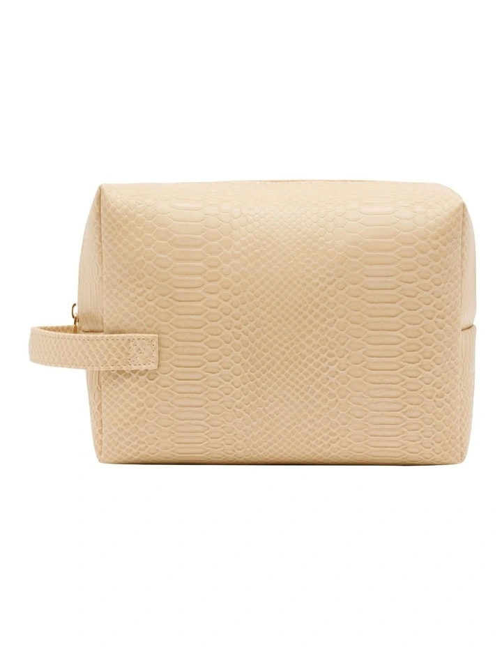 Cece Cosmetic Bag in Nude image 1