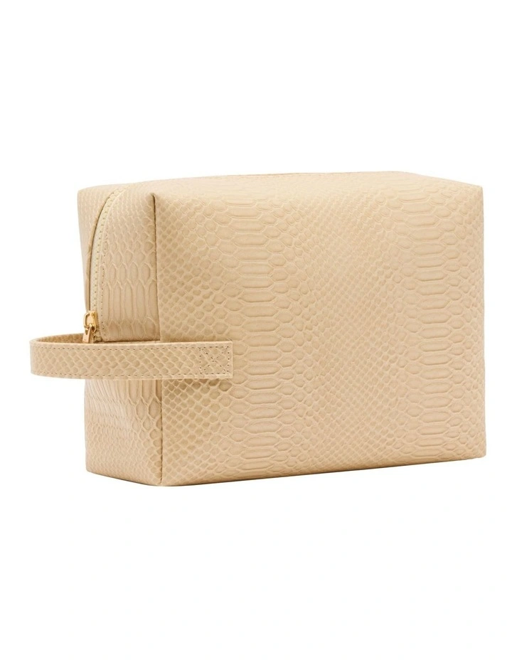 Cece Cosmetic Bag in Nude image 2