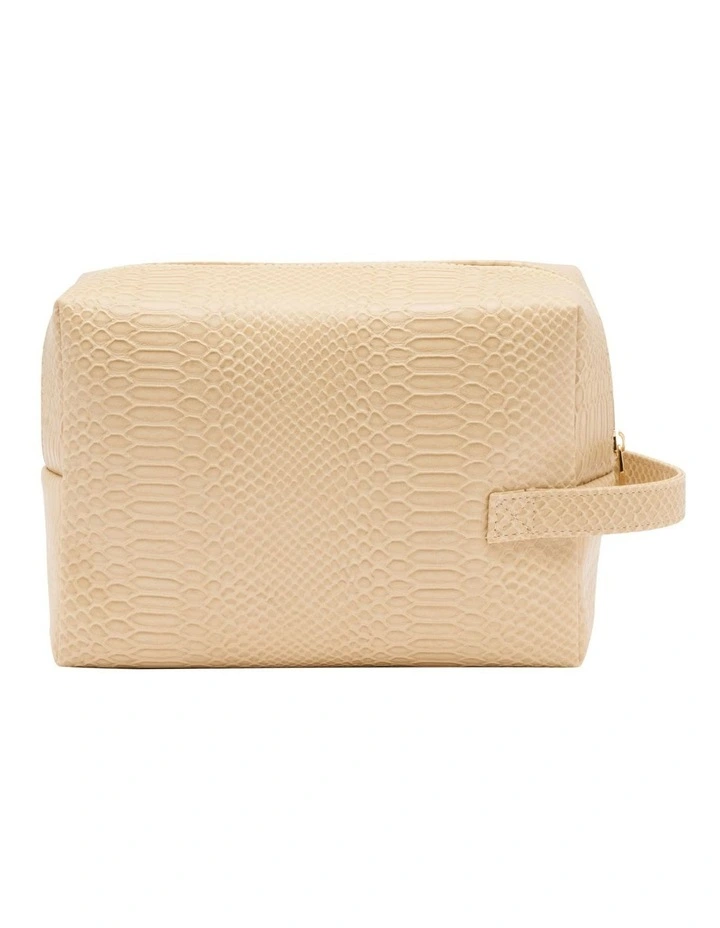 Cece Cosmetic Bag in Nude image 3