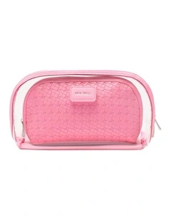 Bloom Cosmetic Bag Set in Pink