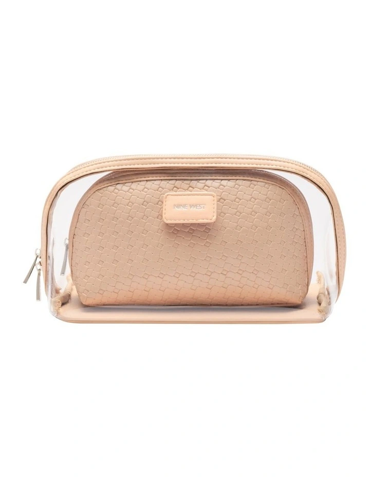 Bloom Cosmetic Bag Set in Natural image 1