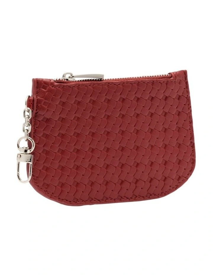 Curved Coin Purse in Wine image 2