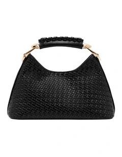 Clover Top Handle Bag in Black