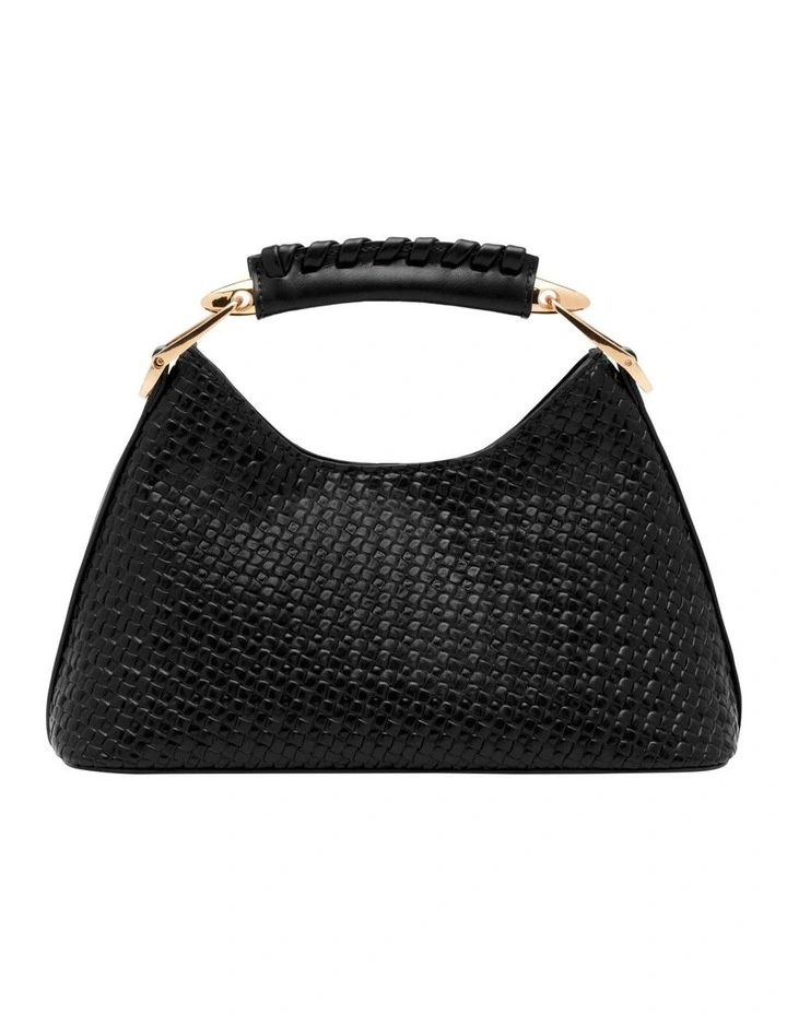 Clover Top Handle Bag in Black image 1