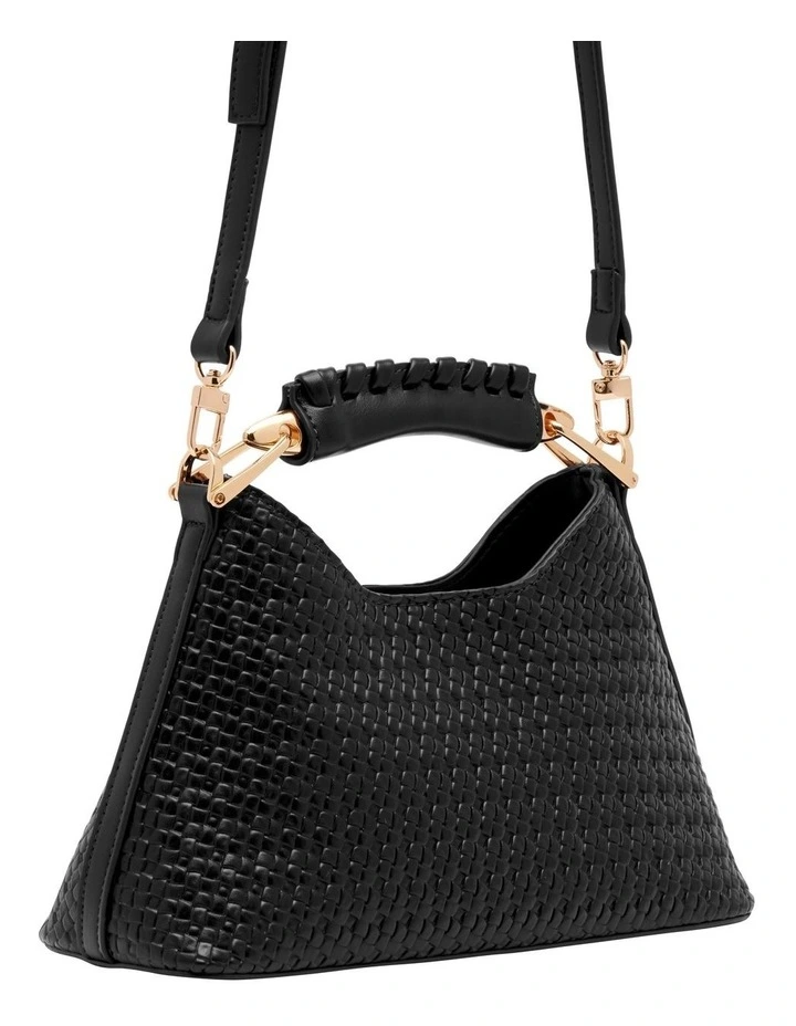 Clover Top Handle Bag in Black image 2
