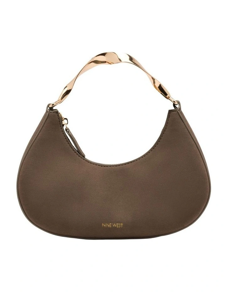 Camille Top Handle Bag in Chocolate image 1