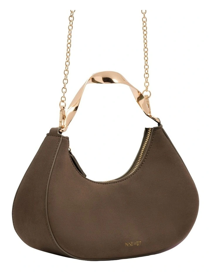 Camille Top Handle Bag in Chocolate image 2