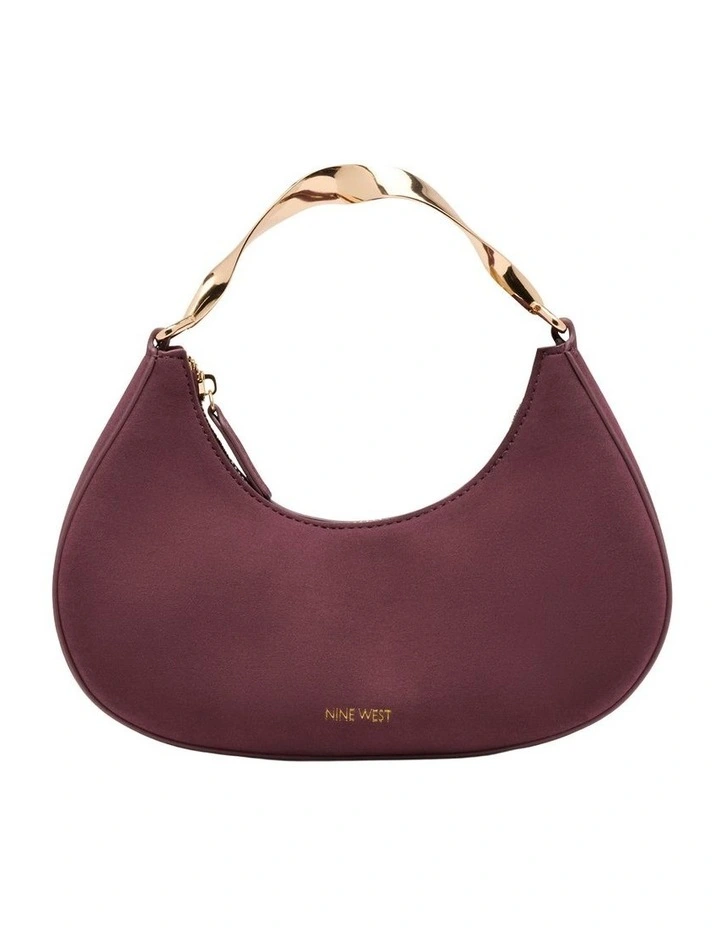 Camille Top Handle Bag in Burgundy image 1