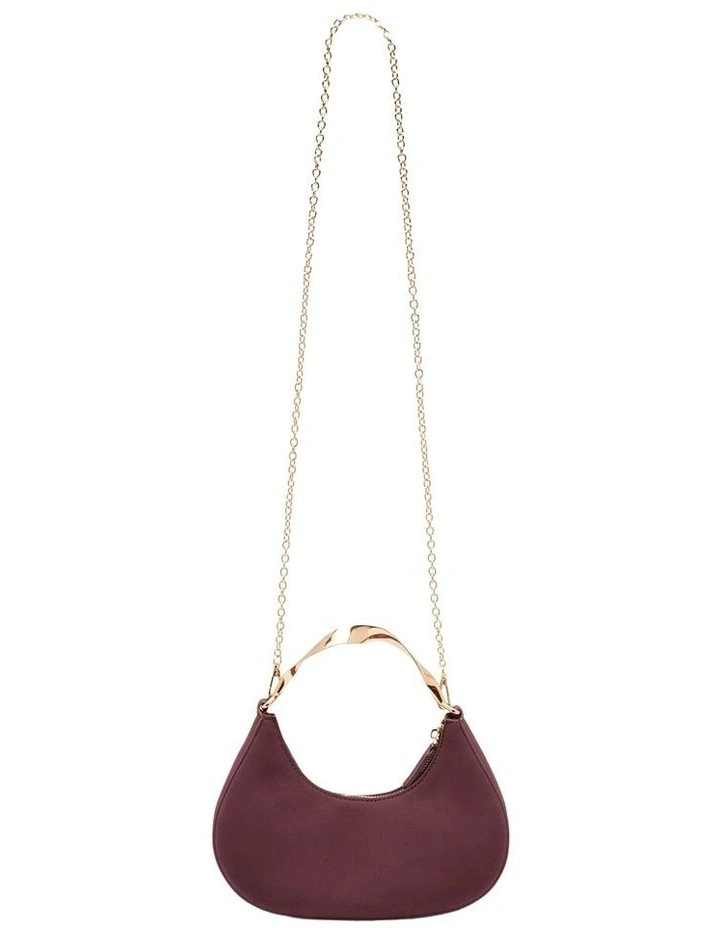 Camille Top Handle Bag in Burgundy image 3