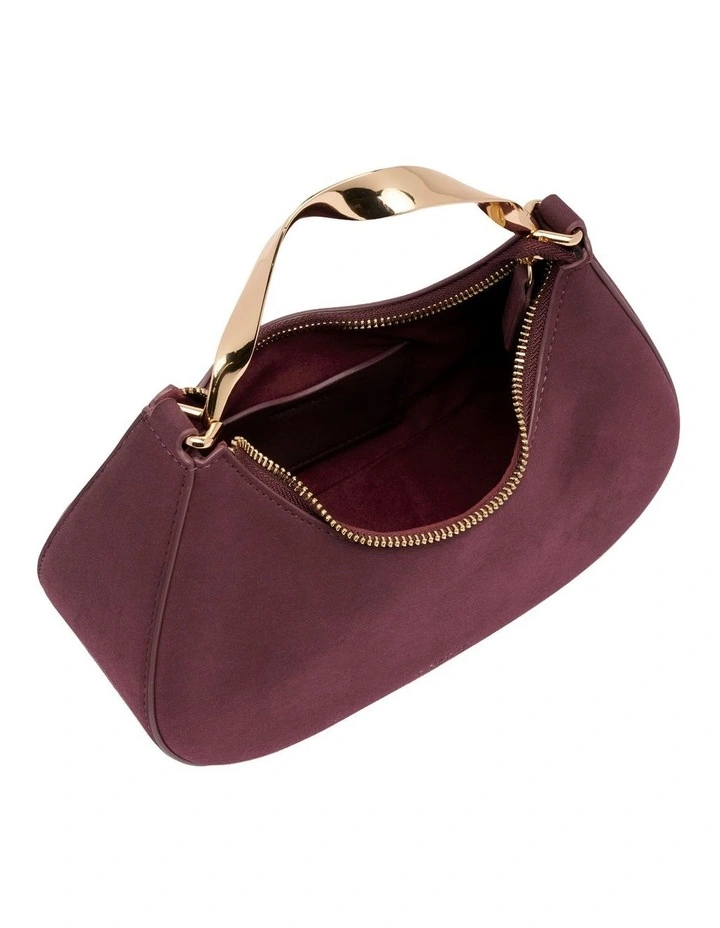 Camille Top Handle Bag in Burgundy image 4