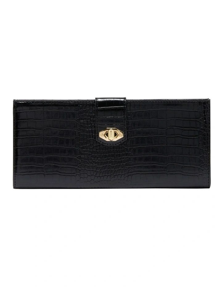 Sleek Fold Clutch in Black image 1