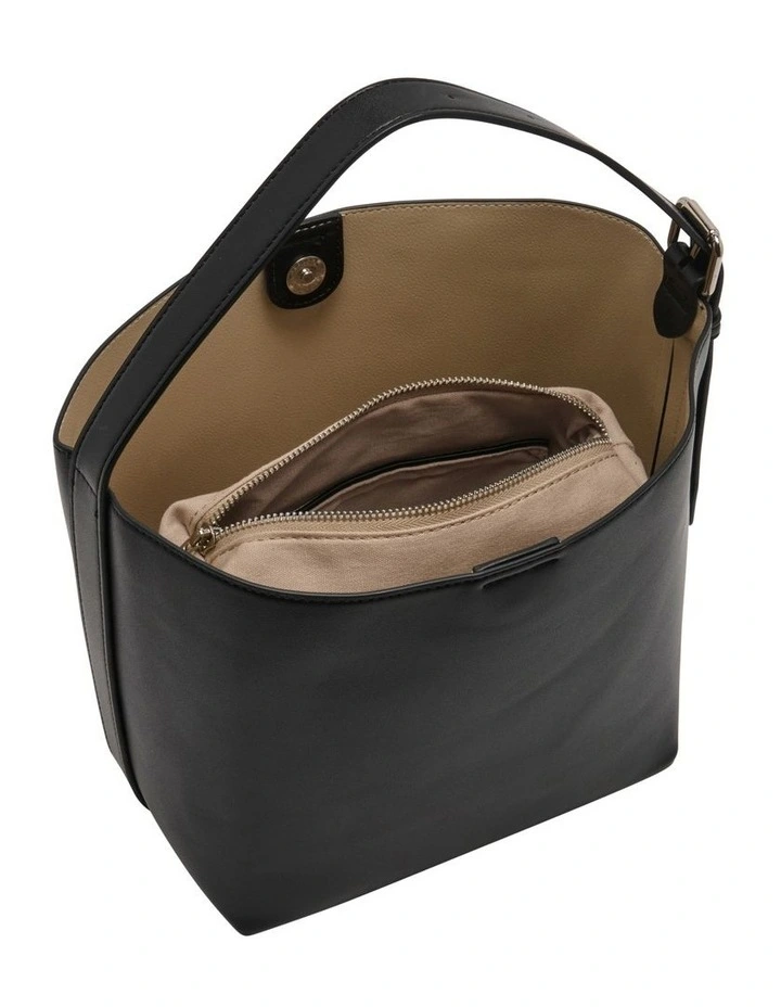 Slouch Tote Bag in Black image 4