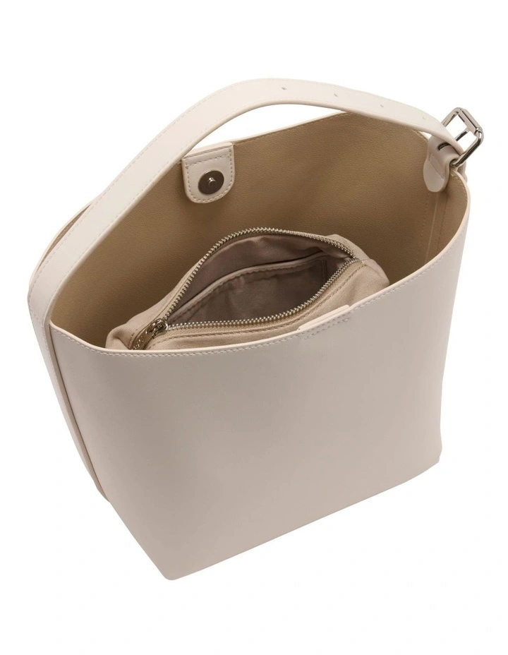 Slouch Tote Bag in Ivory image 4