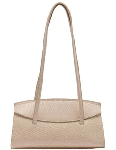 Baguette Shoulder Bag in Beige