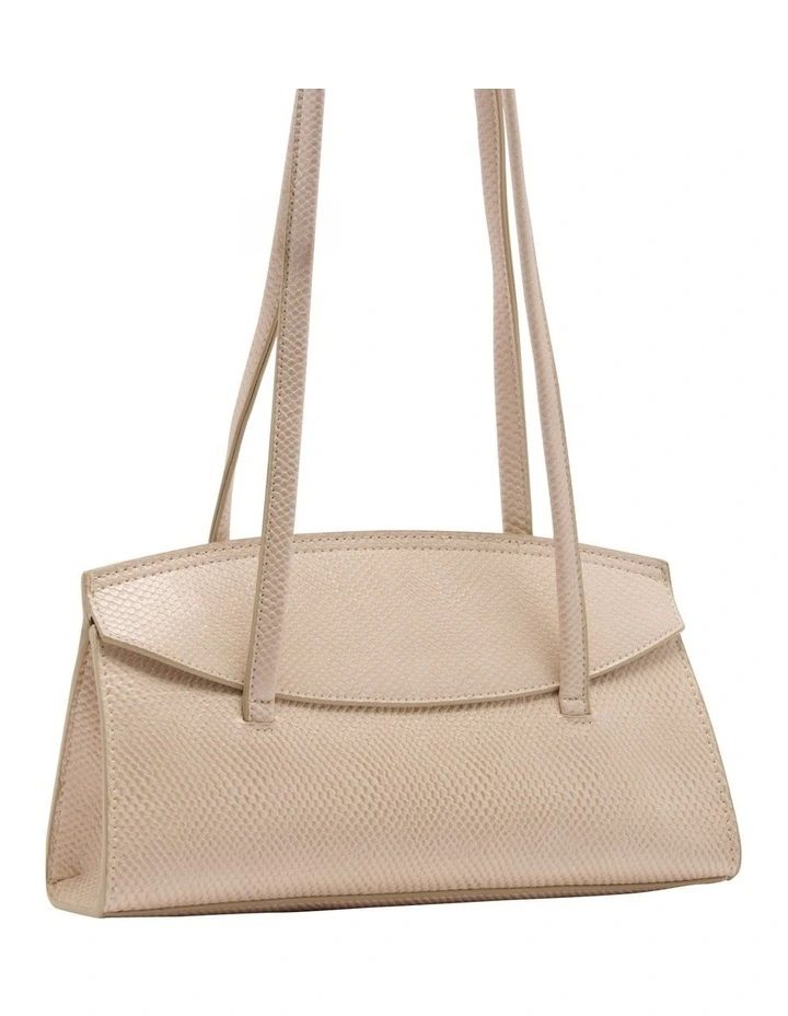 Baguette Shoulder Bag in Beige image 3