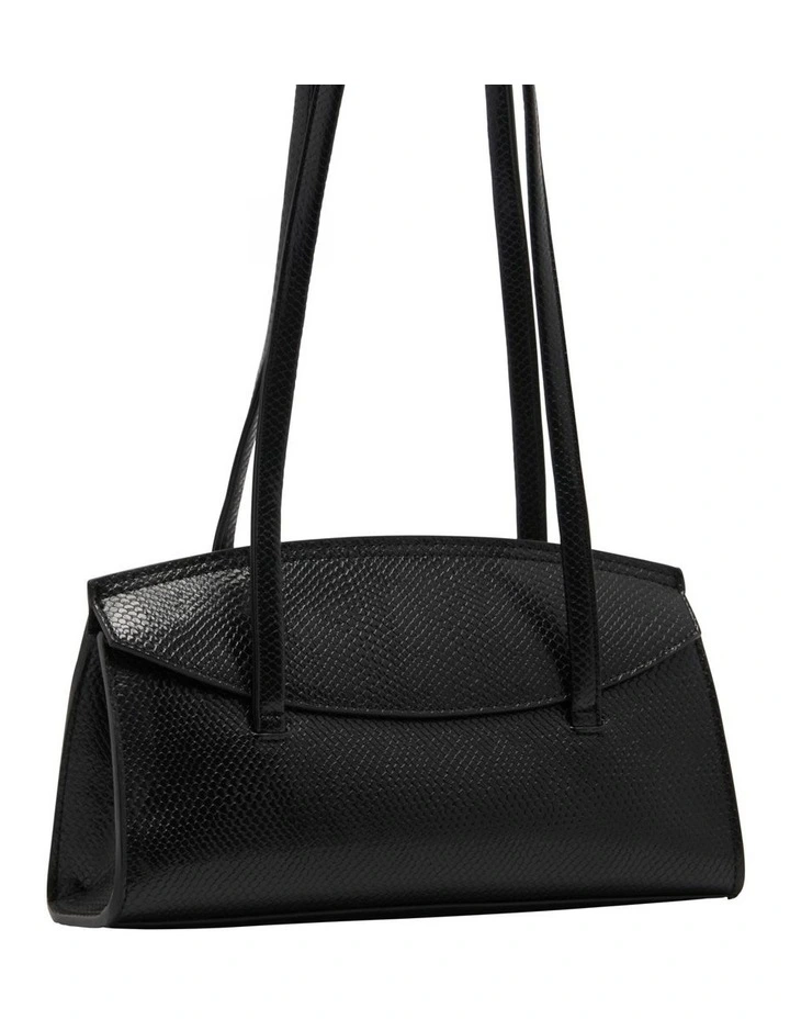 Baguette Shoulder Bag in Black image 3