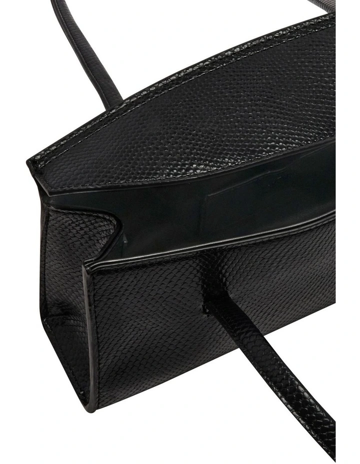 Baguette Shoulder Bag in Black image 4