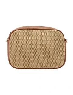 Camera Crossbody Bag in Tan