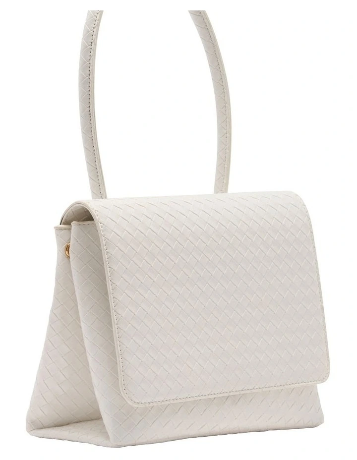 Box Shoulder Bag in White image 3
