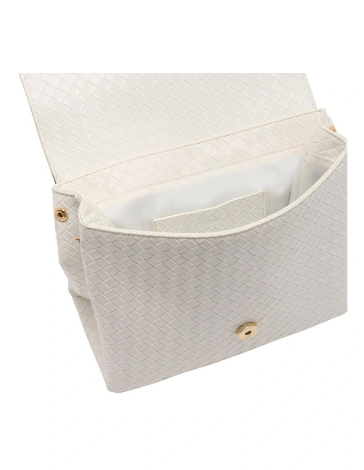 Box Shoulder Bag in White image 4