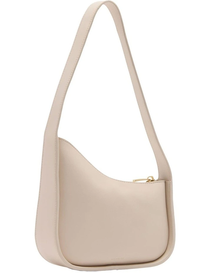 Asymmetrical Shoulder Bag in Ivory image 2