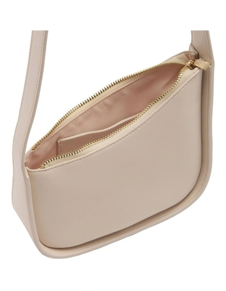Asymmetrical Shoulder Bag in Ivory image 3