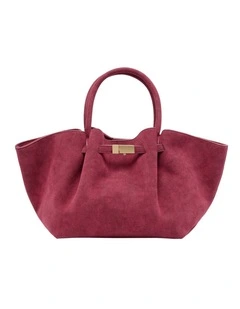 Silas Tote Bag in Wine