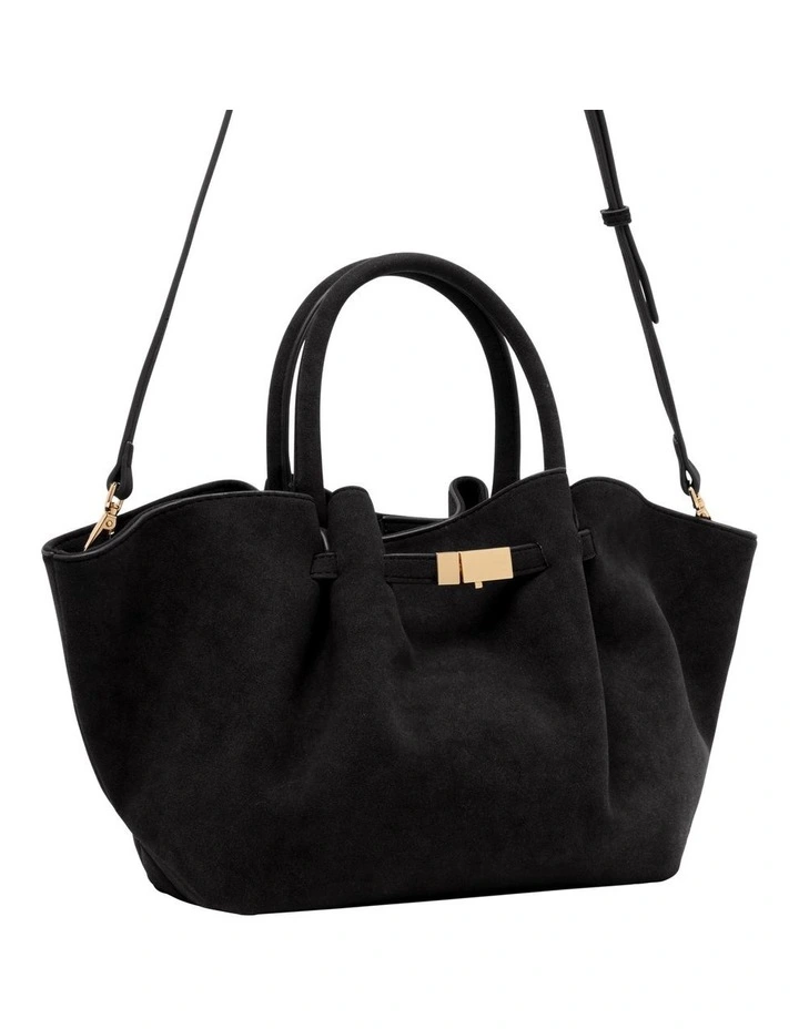 Silas Tote Bag in Black image 2