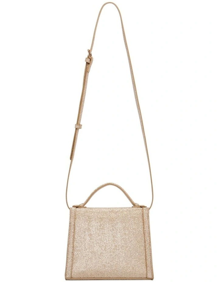 Isla Crossbody Bag in Gold Fabric image 3