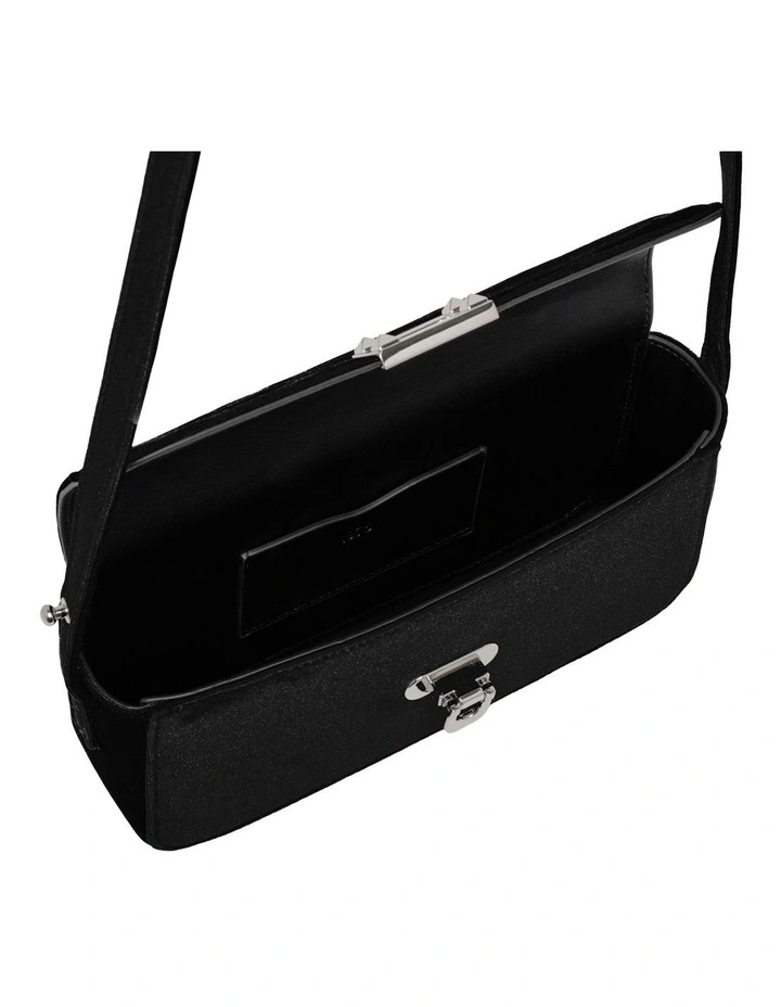 Two Tone Border Shoulder Bag in Black image 4