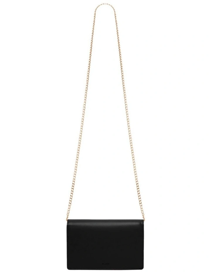 Chain Wallet Crossbody Bag in Black image 3