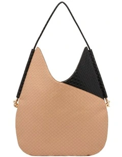 Two Tone Tote in Natural
