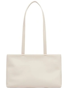 Ariel Padded Shoulder Bag in Ivory