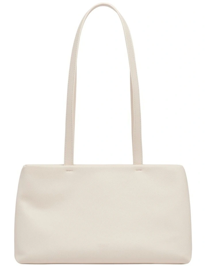Ariel Padded Shoulder Bag in Ivory image 3