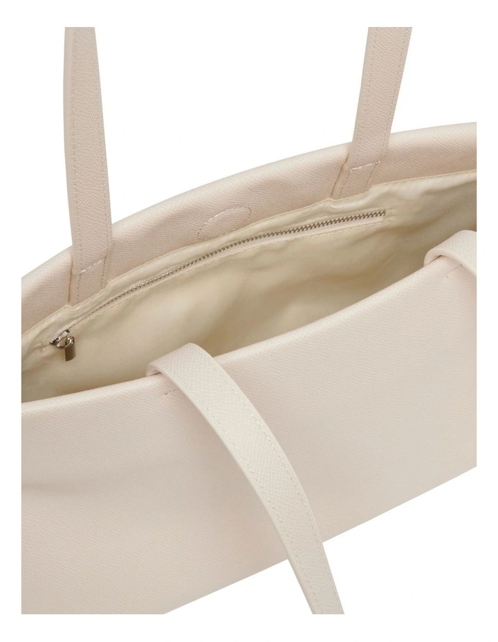 Ariel Padded Shoulder Bag in Ivory image 4