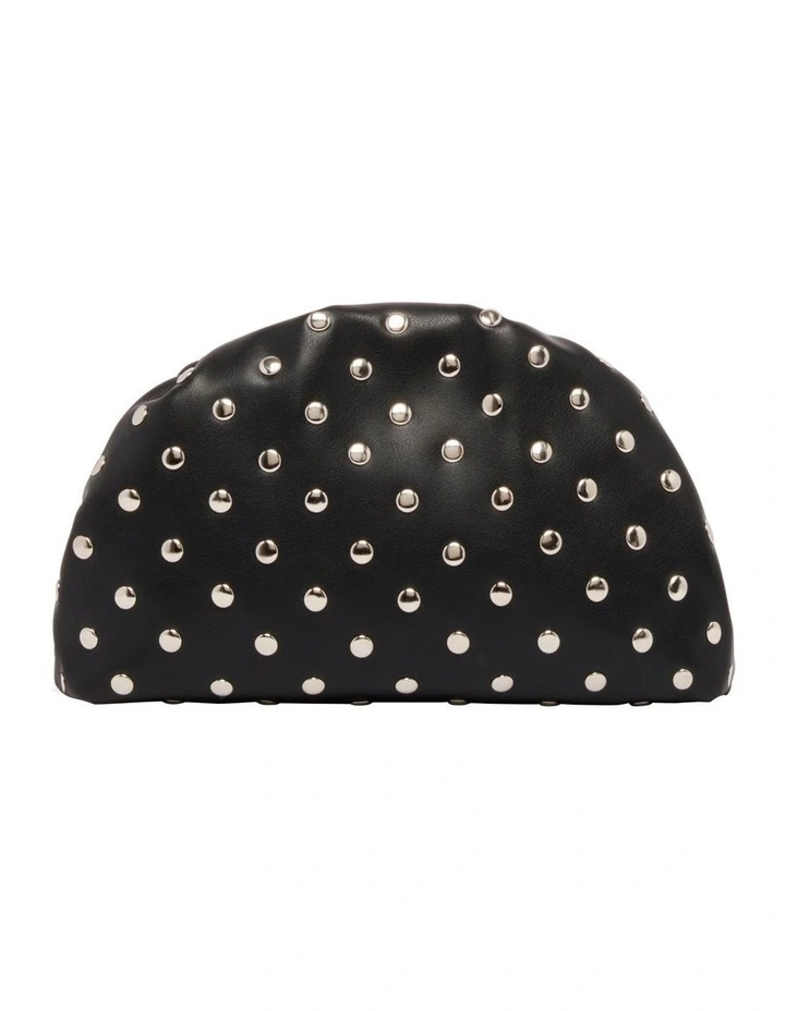 Aara Studded Clutch in Black image 1