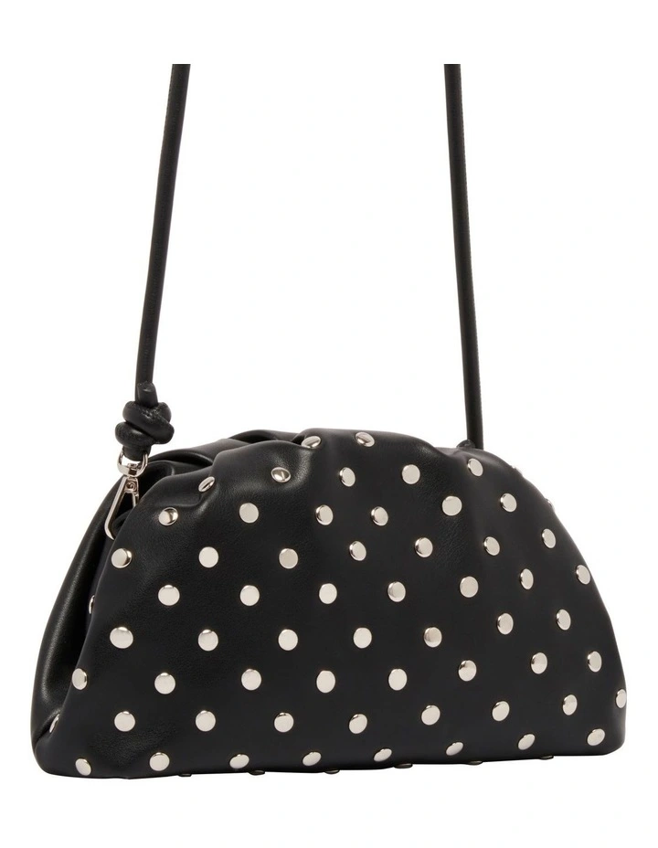 Aara Studded Clutch in Black image 2