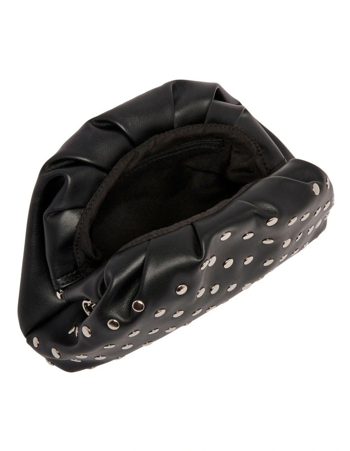 Aara Studded Clutch in Black image 4