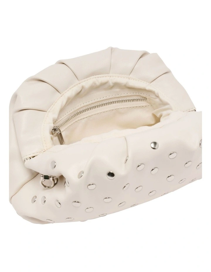 Aara Studded Clutch in White image 4