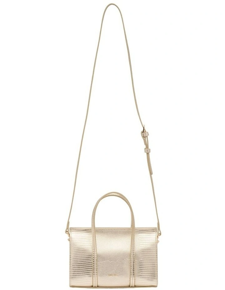 Beatrix Crossbody Bag in Gold image 3