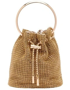 Scarlet Top Handle Bag in Gold